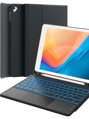 GreenLaw iPad 9.7 Keyboard Case Backlit Dual Bluetooth for iPad 5/6 Air 2 Pro